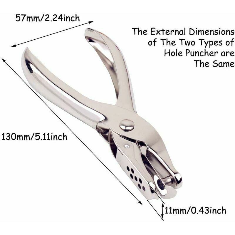 Leather Hole Punch Plier Punch With 6 Sizes Heavy Duty Revolving