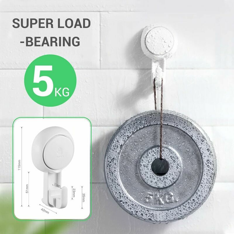 ilikable Vacuum Shower Caddy Suction Cup No-Drilling Removable