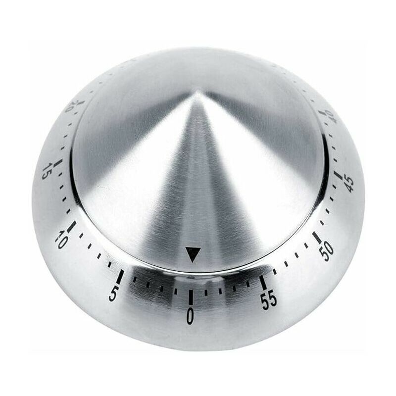 1pc Stainless Steel Timer Kitchen With Magnet Mechanical Egg Timer Home  Commercial Baking Countdown Reminder