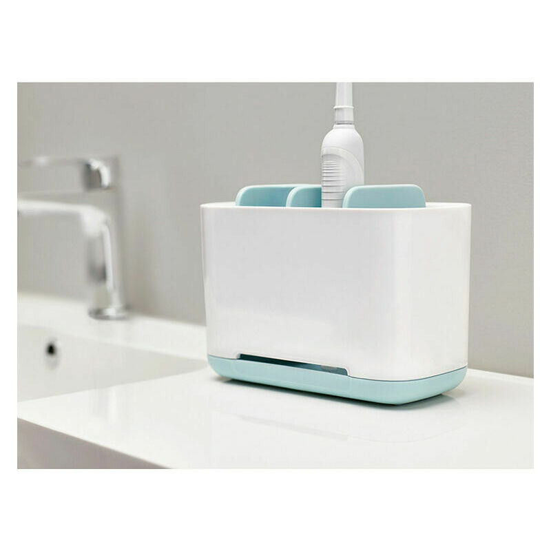 Gray - Toothbrush Holder, Toothbrush Holder, Removable Plastic Cup With  Drainage Hole, 2 Toothbrush Compartments + 1 Storage Tray, Non-slip Bottom.