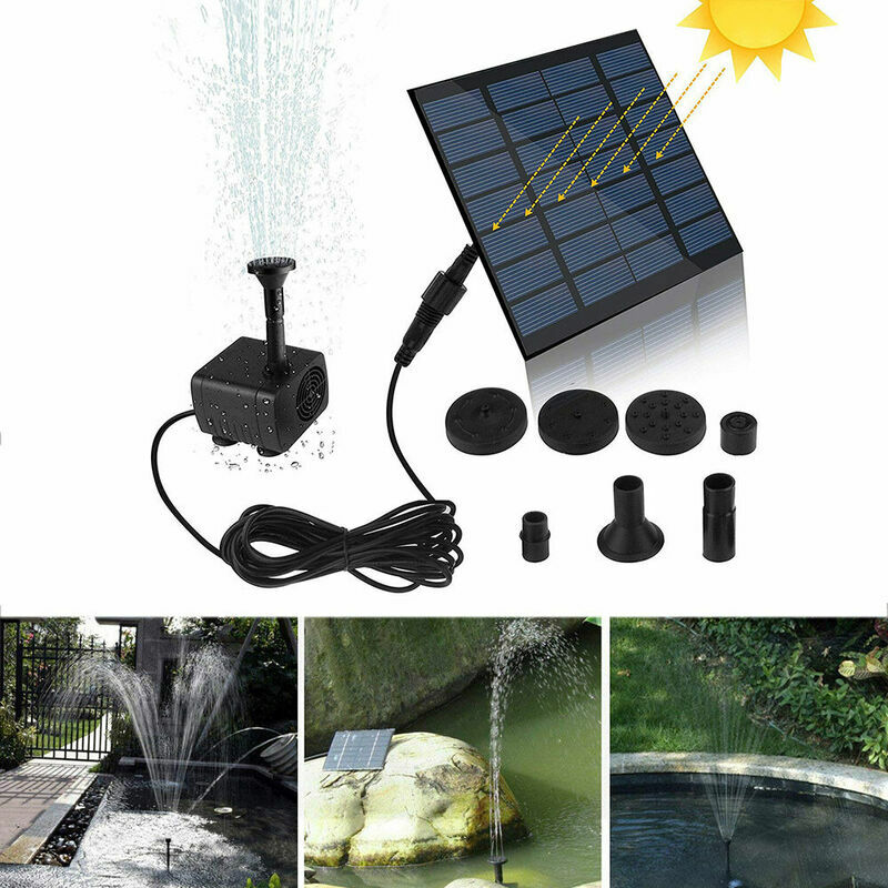 Mini Solar Fountain Pump Solar Water Pump Power Panel Kit Solar Panel Water  Pump for Garden Swimming Pool