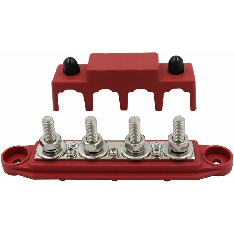 150A Electrical Terminal Block with Cover Marine Bus Bar M6 for Auto Truck  Boat
