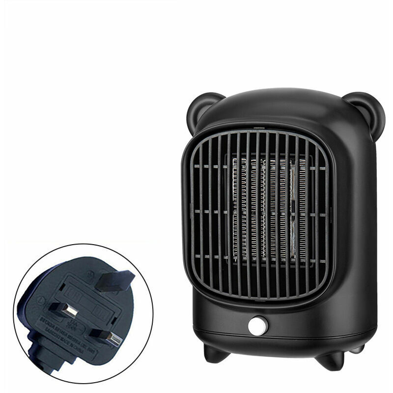 Space Heater , 500W Oscillating Electric Heater with Thermostat, PTC Ceramic  Heater, Overheating u0026 Tip-Over Protection, Portable Heater for Office  Home(black)