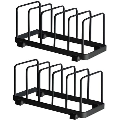 2 Piece Plate Shelf Organizer Plate Racks Metal Dying Rack