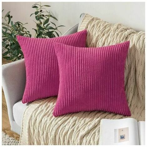 Set of 2 Decorative Rope Pillowcases for Sofa, Soft Pillowcase for