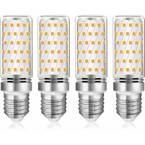 E27 Mais LED Bulb 12W Cool White 6000K, 360° Light, E27 Halogen Equivalent  100W, AC 230V, E27 LED Mais Lamp Cold White for Indoor Lighting,  Non-dimmable, Pack of 4