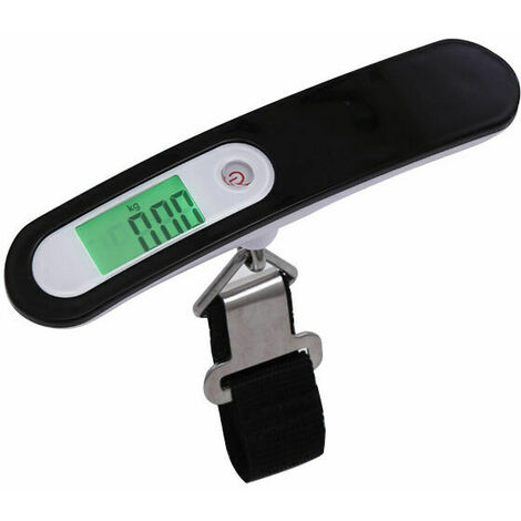 Digital Luggage Scale, 55kg Electronic Digital Fish Scale Hand Scale With  Fish Hook For Travel Vacation Family Life (black)