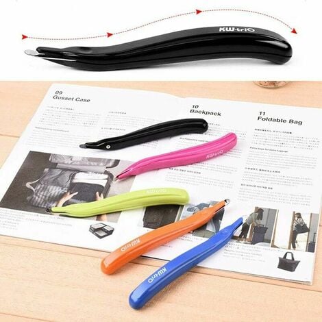 1 PCS Professional Magnetic Staple Remover Puller Rubberized Staples  Remover Staple Removal Tool for School Office Home Black