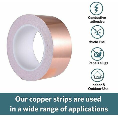 Copper Foil Tapes Adhesive Sealing Tape Waterproof Shield conductive  Repairs