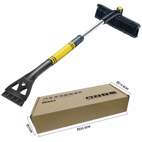 34'' to 42'' Extendable Snow Brush Ice Scraper, 31 to 39