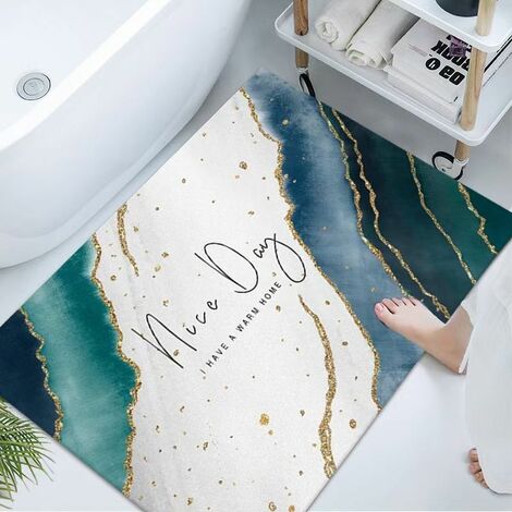 30*40cm Bath Mat Bathroom Diatomite Earth Super Absorbent Mat Fast