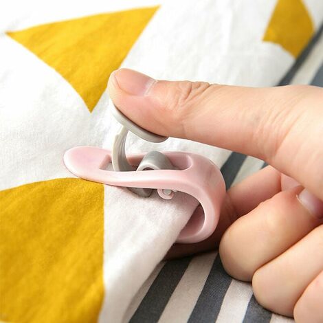 16 Pcs/Lightweight Duvet Cover Snaps Fasteners Comforter Holder Clips Keep  The Corner Safe in Place (White)