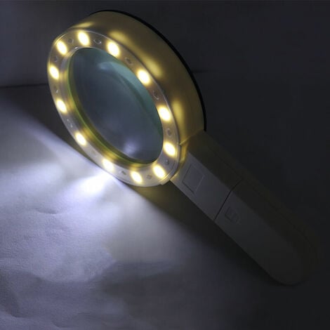 2.5 x Magnifying Glass Foldable Hands Free with LED Lighting (1 pcs)