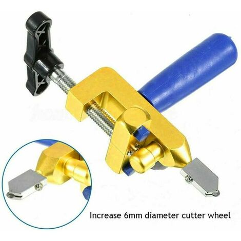 Durable Glass Cutter with Comfortable Handle 2-in-1 Glass Tile