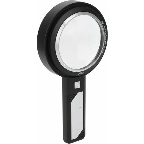 Wapodeai Magnifying Glass with Light, 3X 45X High Magnification, LED  Handheld Lighted Magnifier, Suitable for Reading