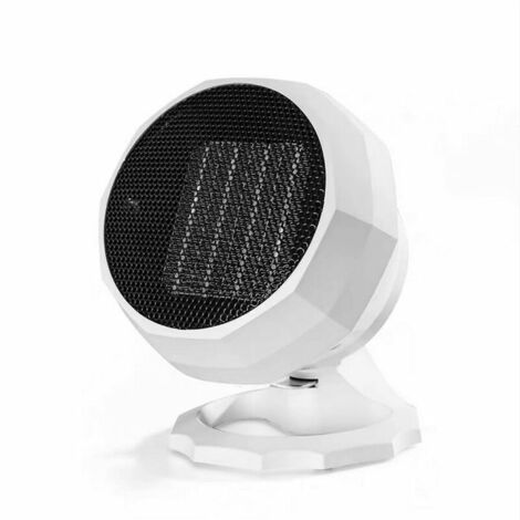 One Piece Space Heater 1800W PTC Ceramic Fan Heater Electric Heater Smart  Thermostat Three Heat Settings Bathroom Fan Heater White - 19 14 22cm