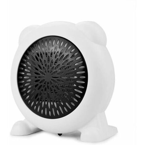 Heater 600W Mini Table Heater College Dormitory Office Heater Portable  Heater 16 17 7.5cm White 1pc