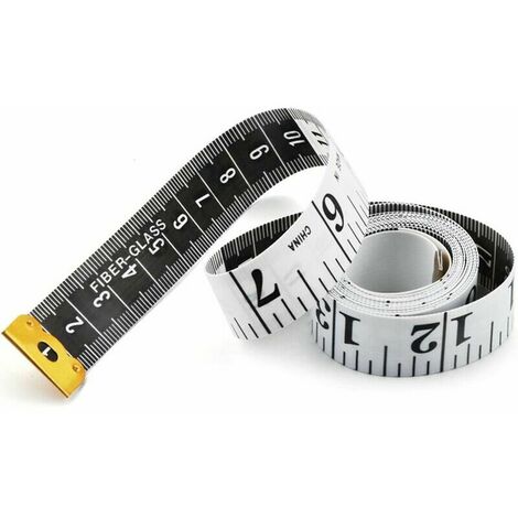 Measuring Tape 1.5M/60-inch Round Retractable Tailors Tape Measure, Black