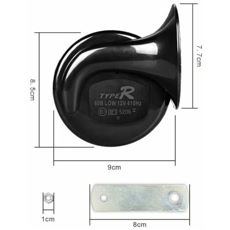 12V Snail Car Horn Motorcycle Horn High Low Dual Tone Car Horn Whistle