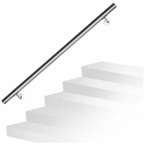 Stainless Steel Handrail Railing Matt, Round Stairs, Inside And Outside 