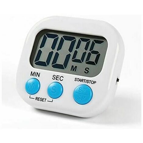 4 Pieces Small Digital Kitchen Timer Classroom Timers for Students in 100th  Day of School Magnetic Back and ON Switch Minute Second Count Up Countdown