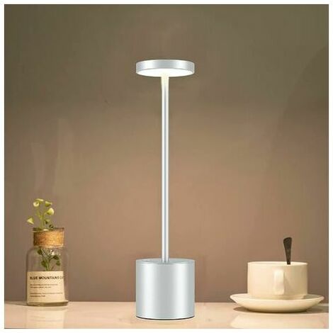 1pc Black/white Cordless Table Lamp, Rechargeable LED Table Lamp, Battery  Operated Lamp Stepless Dimming 1800mAh LED Table Lamp For Indoor Outdoor Cof