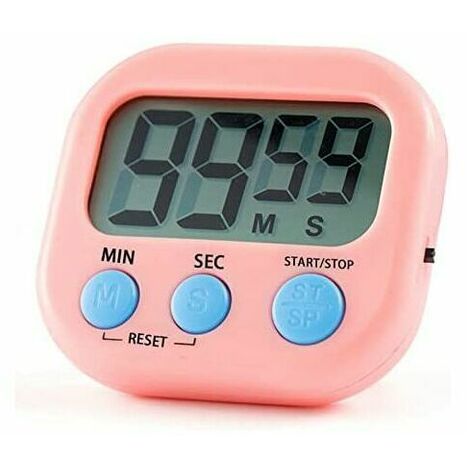 6 Pieces Digital Kitchen Timer Magnetic Countdown Timer Kitchen Loud Alarm  Stopwatch Large Digits Timer Clock for Cooking Baking Boiling Egg Sports