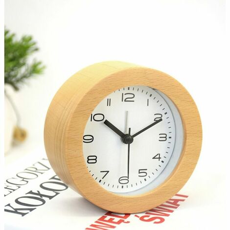 1 Minute Wooden Timer Clock with White Sand, Size/Dimension: 4.5 X 4.5 X 2  Inch