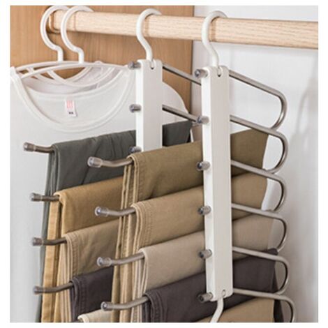 1pc White Anti-slip Hanger Non-marking Plastic Clothes Drying Rack For Home  Use