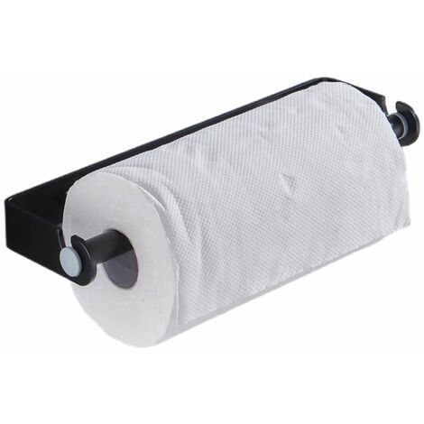 Single Adhesive No-drilling Paper Towel Holder, Kitchen Adhesive No-drilling  Cling Film Holder, Wall Mount Storage Organizer