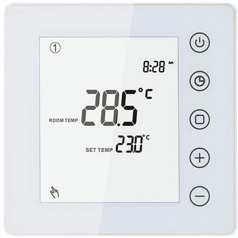 Water Heating Thermostat 3A LCD Touch Screen Digital Heating Thermostat  Week Programmable Smart Temperature Controller Antifreeze Energy Saving for  Home, School, Office, Hotel