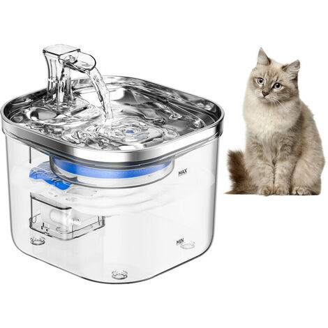 Automatic Cat Water Fountain Animal Water Dispenser 2l Automatic Pet Drinking  Fountain Replacement Kit Silicone Food Mat Adapter