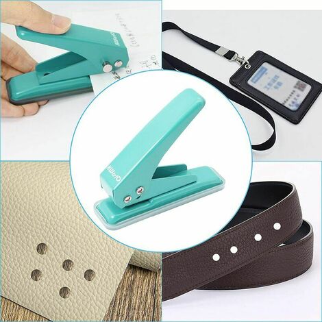 Metal Hole Puncher for Paper, Paper Hole Punch, Single Hole 30 Sheets Punch Capacity 1/5 inch Standard Hole Punch for Office