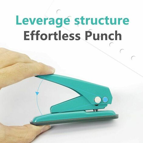 Metal Hole Puncher for Paper, Paper Hole Punch, Single Hole 30 Sheets Punch  Capacity 1/5 Inch Standard Hole Punch for Office