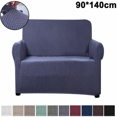 Solid Colour Fleece Furniture Protector Couch Cover