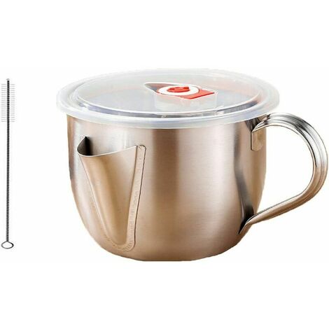 4.5L Large Capacity Oil Strainer Pot Grease Can Food Strainer