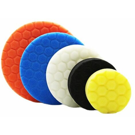 3pcs 5 inch Polishing Pads, 5'' Orbital Buffer Pads Hook and Loop Buffing  Pads, Foam Polish Pad for Compounding, Polishing and Waxing, for 5''  Backing