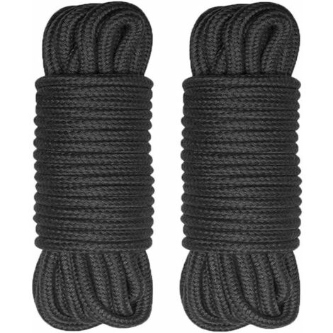 2 Pack 5M Soft Cotton Rope Multifunctional Natural Durable 8mm