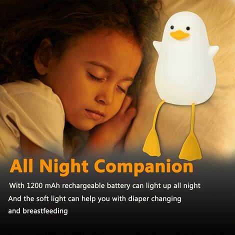 Night Lights For Kids Usb Rechargeable Lamps, Bpa-free Abs+silicone Bedside  Lamp For Breastfeeding,color Changing, Yellow Sitting Pear