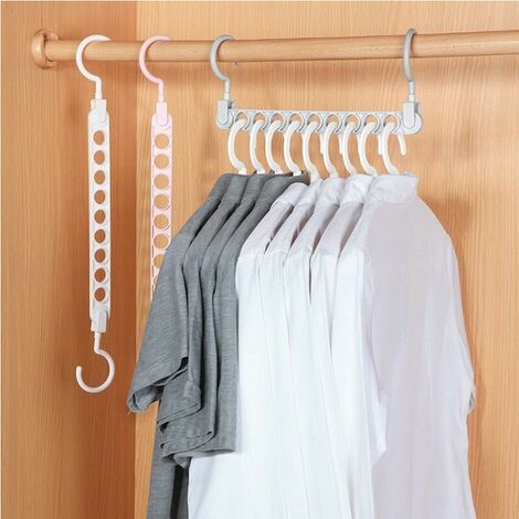 6pcs Wardrobe Hanger Connector Hooks, Multifunctional Heavy Duty