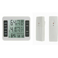 A wireless remote thermometer for gas refrigerators freezers