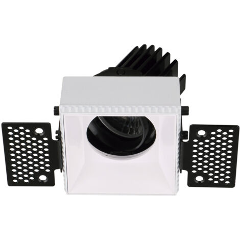Empotrable techo tilt VIP2T Square Round DALI LED COB 10.10W 949lm(737lm) CRI97 3000K 18º Blanco Blanco (1/2)