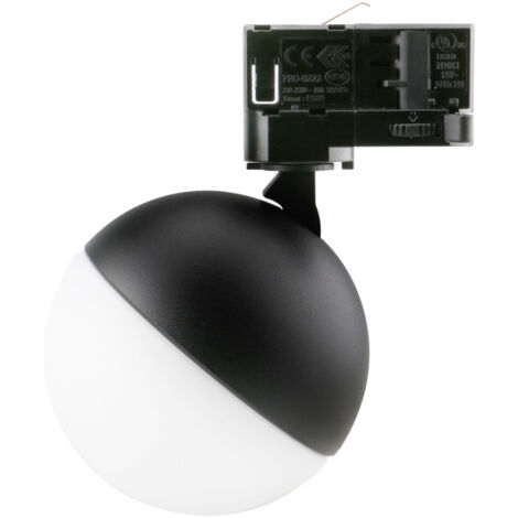 Proyector carril tilt UKU2 Corte de fase L,C LED COB 7W 881lm(694lm)/913lm(670lm)/954lm(707lm) CRI90 2700K/3000K/4000K 150º Negro (1/4)