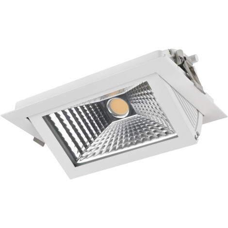 Empotrable techo tilt SINOPE IP40 DALI,Push LED COB 42W 3745lm CRI82 4000K 69º/97º Blanco (1/2)