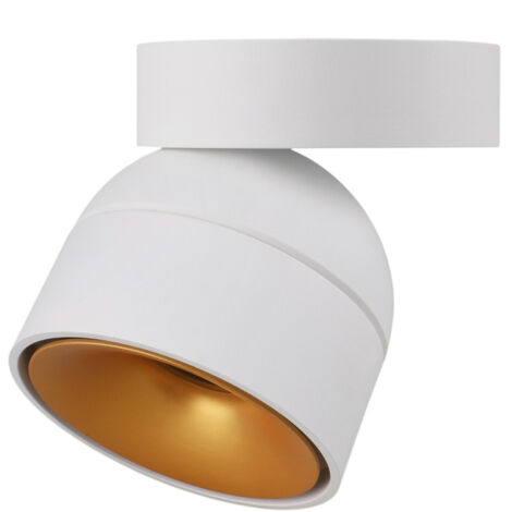 Adosado tilt UKU4 Corte de fase L,C LED COB 7W 881lm(728lm)/913lm(712lm)/954lm(759lm) CRI90 2700K/3000K/4000K 36º Blanco Oro (1/4)