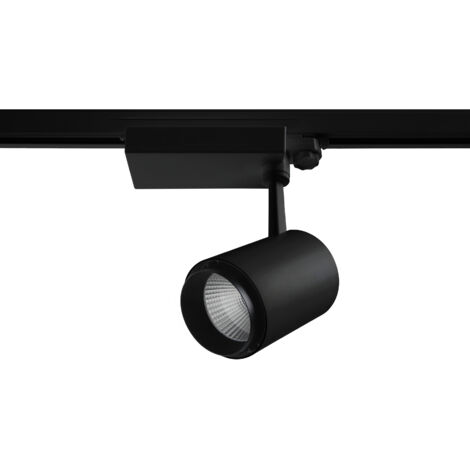Proyector carril tilt LIRA LED COB 26W 1950lm CRI80 3000K 15º Negro (1/2)