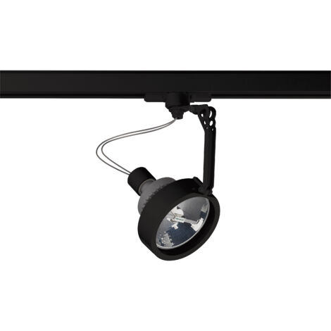 Proyector carril tilt HAITI GU10 15W Negro (1/4)