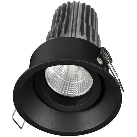 Empotrable techo tilt LEDA Adjustable Round Corte de fase L,C LED COB 6.20W 734lm(619lm) CRI90 3000K 25º Negro (1/2)