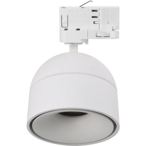 Proyector carril tilt UKU2 Corte de fase L,C LED COB 7W 881lm(695lm)/913lm(673lm)/954lm(712lm) CRI90 2700K/3000K/4000K 20º Blanco Blanco (1/4)