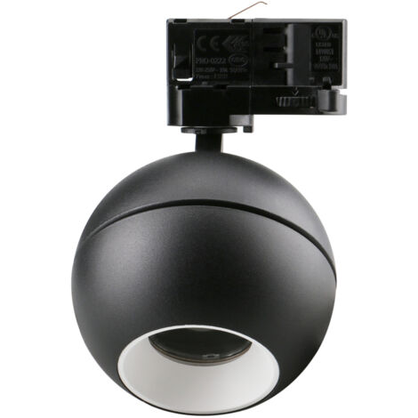 Proyector carril tilt UKU2 Corte de fase L,C LED COB 7W 881lm(764lm)/913lm(754lm)/954lm(817lm) CRI90 2700K/3000K/4000K 36º Negro Blanco (1/4)